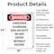 Signmission Livestock Guardian Dog On Duty Danger Sign, Aluminum, 18in W x 24in L, 2PK OS-2PACK-DS-A-1824-V-2150 - alternate 5